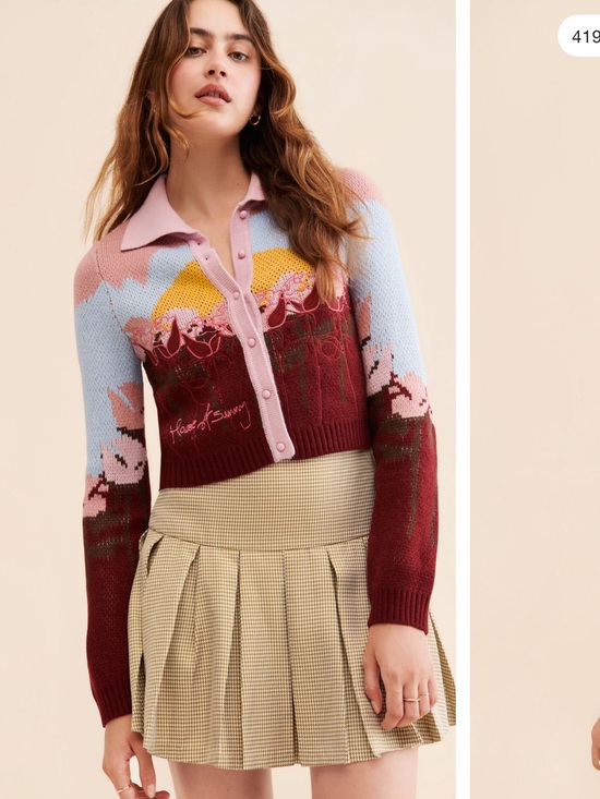 House of Sunny Sweaters - House of Sunny Garden of Eden Tripper Intarsia Cardigan